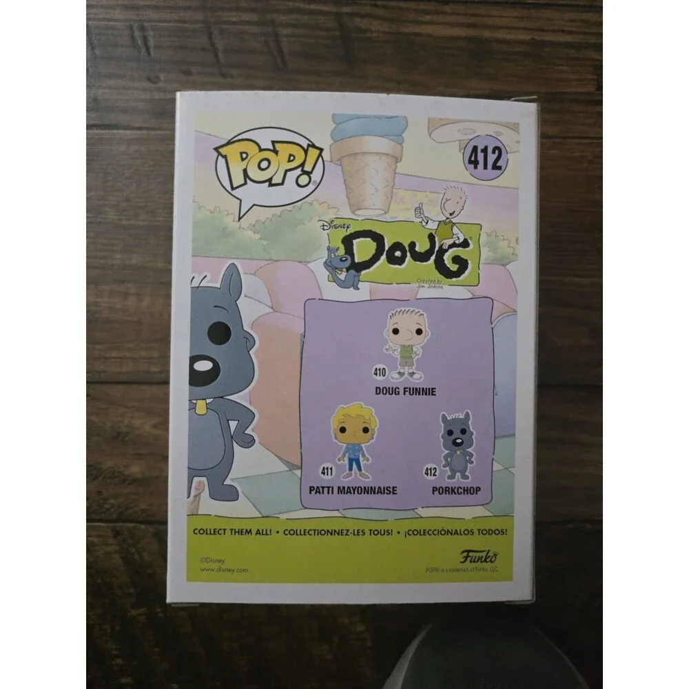 Funko Pop! Disney Doug Porkchop #412 Flocked Chase Vinyl Figure (Gray)